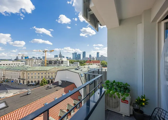 Bright Studio With Air Conditioning Near Ogrod Saski By Noclegi Renters